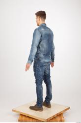 Whole Body Man Animation references Casual Jeans Slim Studio photo references